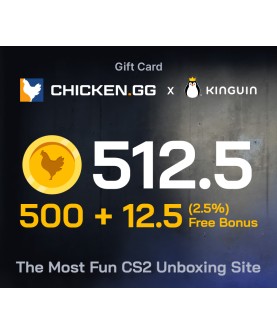 Chicken.GG 500 + 12.5 FREE Tokens Key GLOBAL